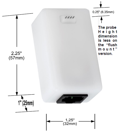 SRM Probe Head Dimensions